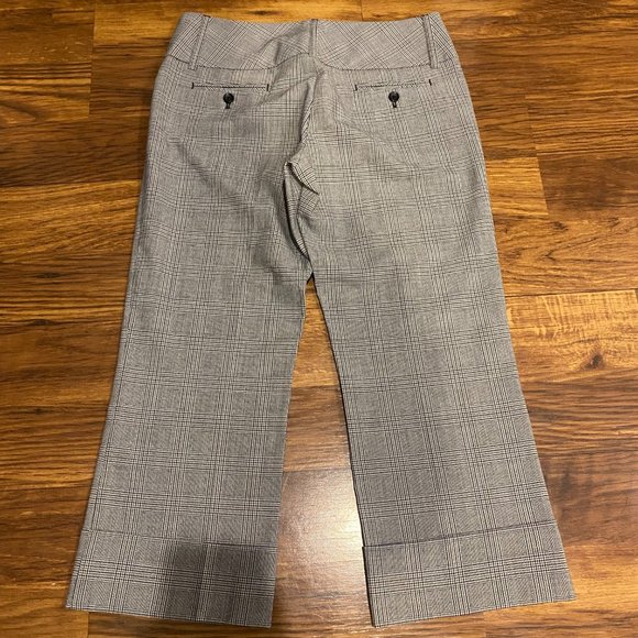 Express Design Studio Editor grey checkered crop dress pants - Picture 7 of 7